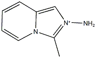 2-amino-3-methylimidazo[1,5-a]pyridin-2-ium Struktur