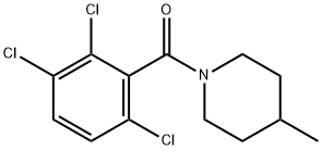 4-methyl-1-(2,3,6-trichlorobenzoyl)piperidine Struktur