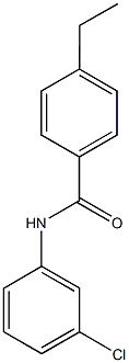 N-(3-chlorophenyl)-4-ethylbenzamide Struktur