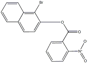 1-bromo-2-naphthyl 2-nitrobenzoate Struktur