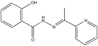 2-hydroxy-N'-[1-(2-pyridinyl)ethylidene]benzohydrazide Struktur