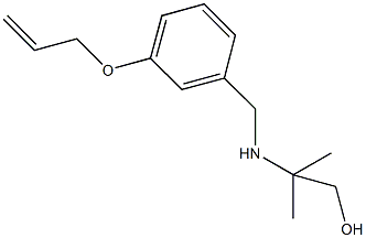 2-{[3-(allyloxy)benzyl]amino}-2-methyl-1-propanol Struktur