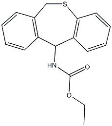 ethyl 6,11-dihydrodibenzo[b,e]thiepin-11-ylcarbamate Struktur