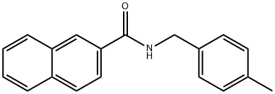 N-(4-methylbenzyl)-2-naphthamide Struktur