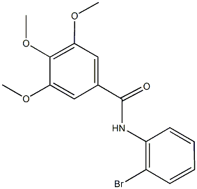 N-(2-bromophenyl)-3,4,5-trimethoxybenzamide Struktur