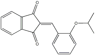 2-(2-isopropoxybenzylidene)-1H-indene-1,3(2H)-dione Struktur