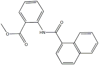 methyl 2-(1-naphthoylamino)benzoate Structure