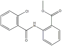 methyl 2-[(2-chlorobenzoyl)amino]benzoate Struktur