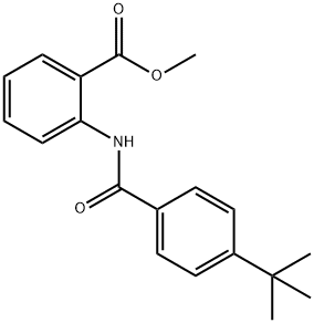 methyl 2-[(4-tert-butylbenzoyl)amino]benzoate Struktur