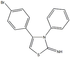 4-(4-bromophenyl)-3-phenyl-1,3-thiazol-2(3H)-imine Struktur