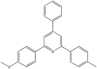 2-(4-methoxyphenyl)-6-(4-methylphenyl)-4-phenylpyridine Struktur