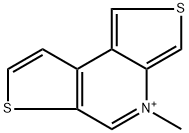 4-methyldithieno[3,4-b:3,2-d]pyridin-4-ium Struktur