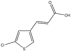 3-(5-chlorothien-3-yl)acrylic acid Struktur