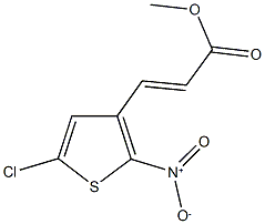 methyl 3-{5-chloro-2-nitro-3-thienyl}acrylate Struktur