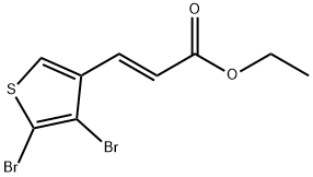 ethyl 3-(4,5-dibromo-3-thienyl)acrylate Struktur