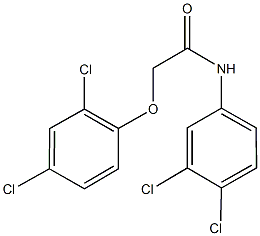 2-(2,4-dichlorophenoxy)-N-(3,4-dichlorophenyl)acetamide Struktur