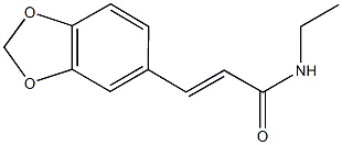 3-(1,3-benzodioxol-5-yl)-N-ethylacrylamide Struktur