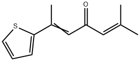 2-methyl-6-(2-thienyl)-2,5-heptadien-4-one Struktur