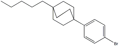 1-(4-bromophenyl)-4-pentylbicyclo[2.2.2]octane Struktur