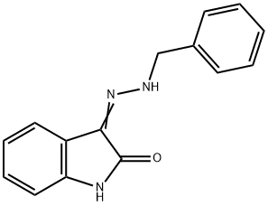 1H-indole-2,3-dione 3-(benzylhydrazone) Struktur