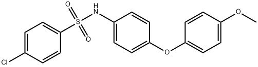 4-chloro-N-[4-(4-methoxyphenoxy)phenyl]benzenesulfonamide Struktur