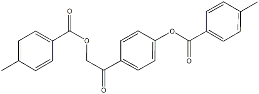 4-{2-[(4-methylbenzoyl)oxy]acetyl}phenyl 4-methylbenzoate Structure