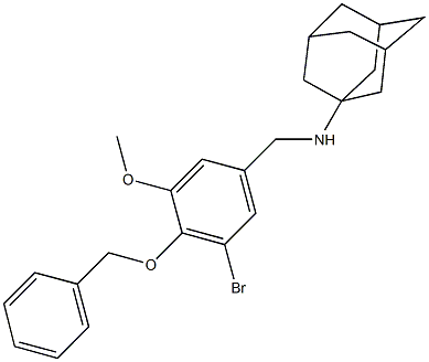 N-(1-adamantyl)-N-[4-(benzyloxy)-3-bromo-5-methoxybenzyl]amine Struktur