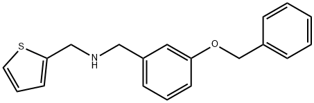 N-[3-(benzyloxy)benzyl]-N-(2-thienylmethyl)amine Struktur