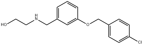 2-({3-[(4-chlorobenzyl)oxy]benzyl}amino)ethanol Struktur