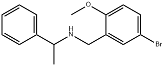 N-(5-bromo-2-methoxybenzyl)-N-(1-phenylethyl)amine Struktur