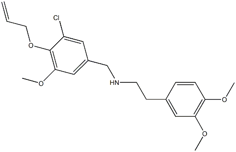 N-[4-(allyloxy)-3-chloro-5-methoxybenzyl]-N-[2-(3,4-dimethoxyphenyl)ethyl]amine Struktur