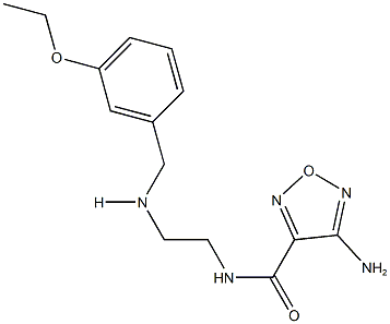 4-amino-N-{2-[(3-ethoxybenzyl)amino]ethyl}-1,2,5-oxadiazole-3-carboxamide Struktur