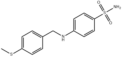 4-{[4-(methylsulfanyl)benzyl]amino}benzenesulfonamide Struktur