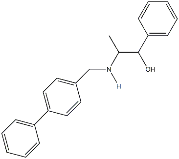 2-[([1,1'-biphenyl]-4-ylmethyl)amino]-1-phenyl-1-propanol Struktur