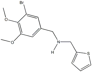 N-(3-bromo-4,5-dimethoxybenzyl)-N-(2-thienylmethyl)amine Struktur