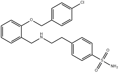 4-[2-({2-[(4-chlorobenzyl)oxy]benzyl}amino)ethyl]benzenesulfonamide Struktur