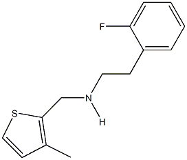 N-[2-(2-fluorophenyl)ethyl]-N-[(3-methyl-2-thienyl)methyl]amine Struktur