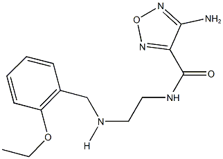 4-amino-N-{2-[(2-ethoxybenzyl)amino]ethyl}-1,2,5-oxadiazole-3-carboxamide Struktur