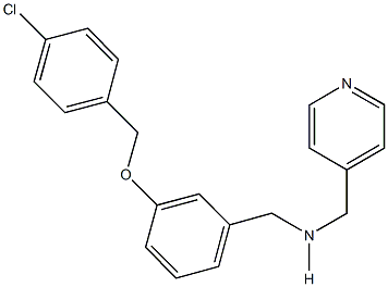 N-{3-[(4-chlorobenzyl)oxy]benzyl}-N-(4-pyridinylmethyl)amine Struktur