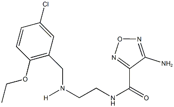 4-amino-N-{2-[(5-chloro-2-ethoxybenzyl)amino]ethyl}-1,2,5-oxadiazole-3-carboxamide Struktur