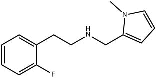 N-[2-(2-fluorophenyl)ethyl]-N-[(1-methyl-1H-pyrrol-2-yl)methyl]amine Struktur