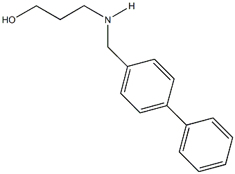 3-[([1,1'-biphenyl]-4-ylmethyl)amino]-1-propanol Struktur