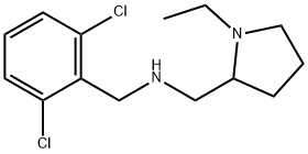 N-(2,6-dichlorobenzyl)-N-[(1-ethyl-2-pyrrolidinyl)methyl]amine Struktur