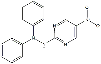 2-(2,2-diphenylhydrazino)-5-nitropyrimidine Struktur