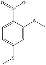 2,4-bis(methylsulfanyl)-1-nitrobenzene Struktur