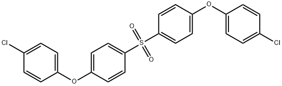 1-(4-chlorophenoxy)-4-{[4-(4-chlorophenoxy)phenyl]sulfonyl}benzene Struktur