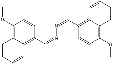 4-methoxy-1-naphthaldehyde [(4-methoxy-1-naphthyl)methylene]hydrazone Struktur