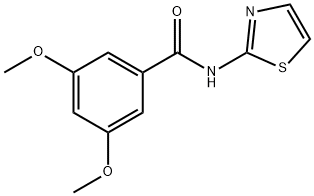 3,5-dimethoxy-N-(1,3-thiazol-2-yl)benzamide Struktur