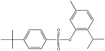 2-isopropyl-5-methylphenyl 4-tert-butylbenzenesulfonate Struktur