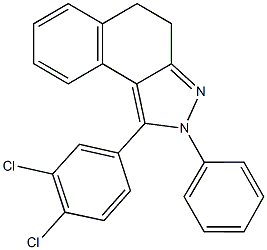 1-(3,4-dichlorophenyl)-2-phenyl-4,5-dihydro-2H-benzo[e]indazole Struktur